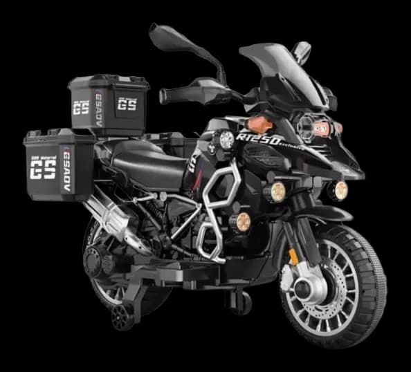 Moto aventura a batería con baúles